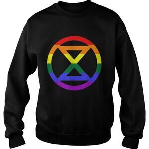 Extinction Rebellion Rainbow Flag Lgbt Sweatshirt